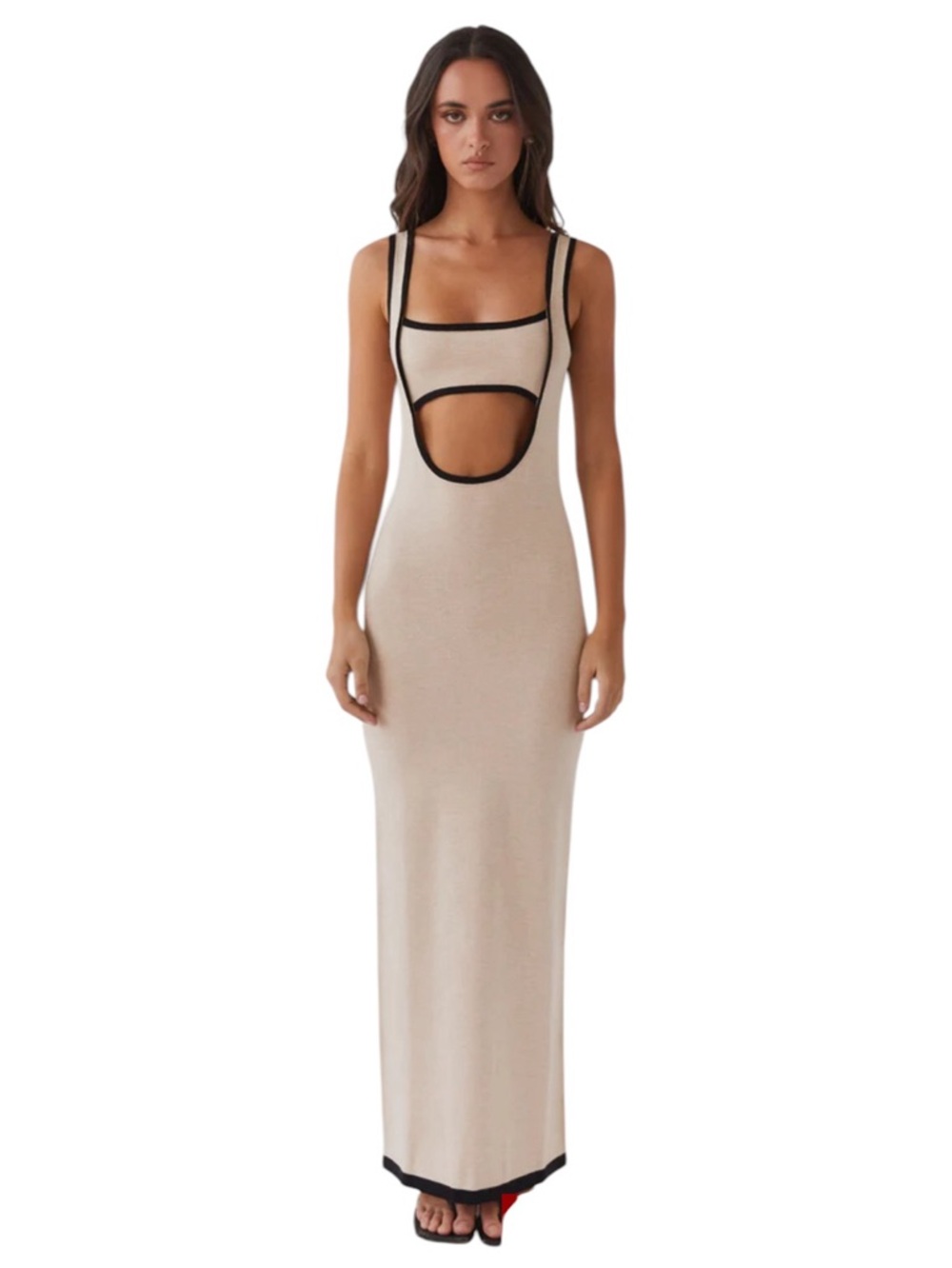 Peppermayo Lost In Paris Knit Maxi Dress – Tapioca
Size M/L